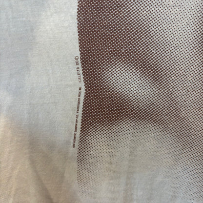 80's Trompe-l'oeil トロンプルイユ 騙し絵 両面プリントTシャツ ベージュ  (サイズ不明)/A7406T-SO