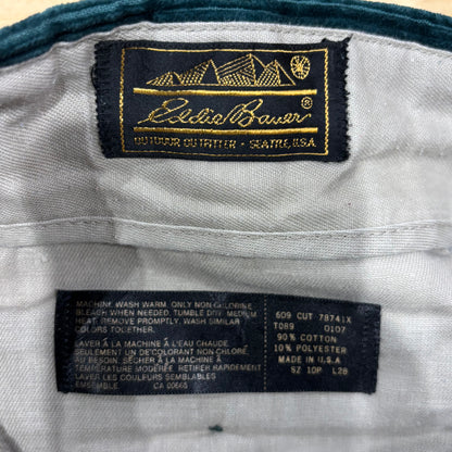 90's Eddie Bauer エディバウアー アウトタック コーデュロイパンツ 緑 (L28)/A4911P-SO
