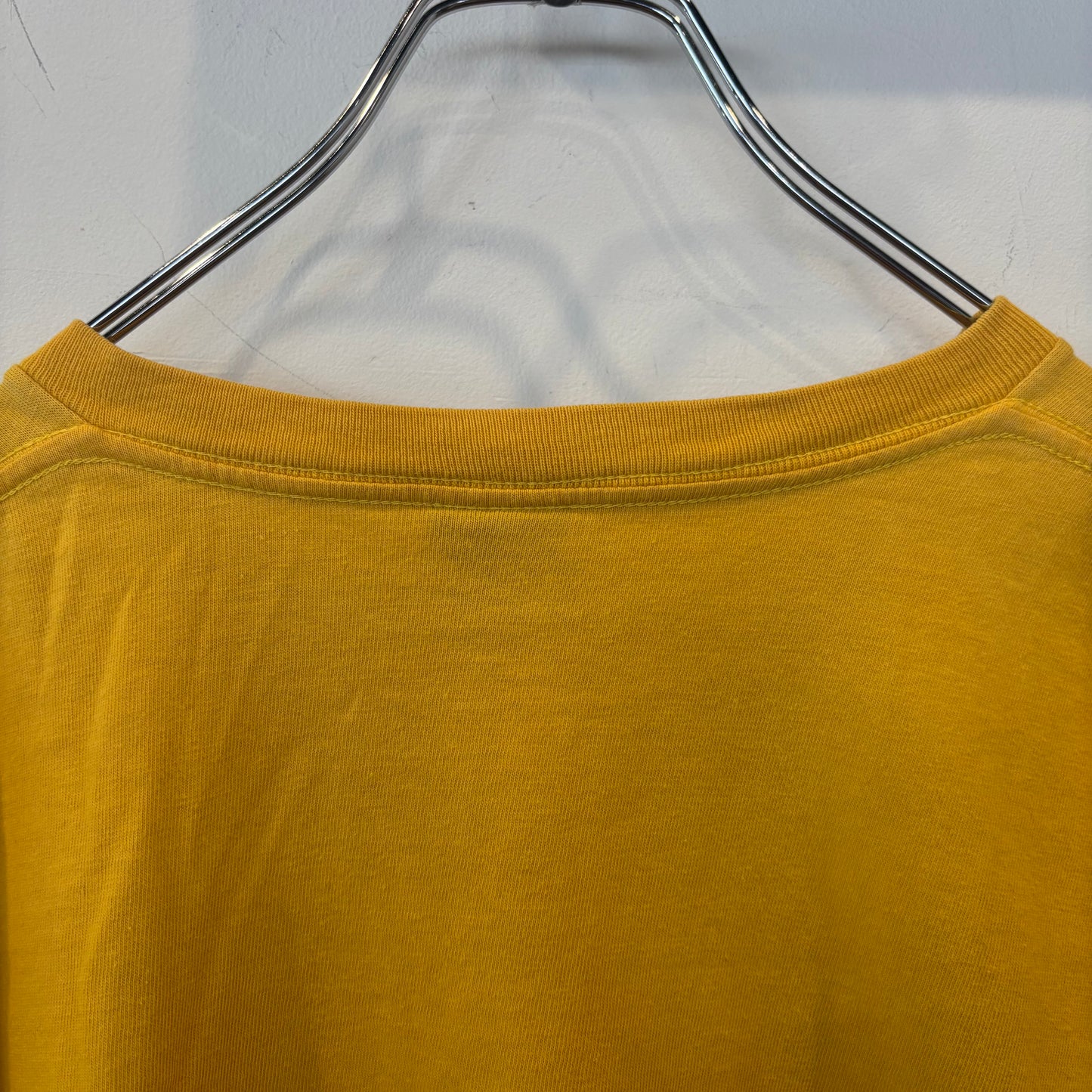00's Stussy ステューシー SSリングロゴ プリントTシャツ イエロー (XL)/C0378T-SO