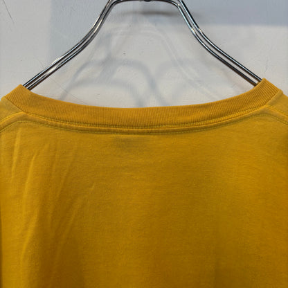 00's Stussy ステューシー SSリングロゴ プリントTシャツ イエロー (XL)/C0378T-SO