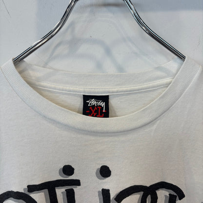 00's Stussy ステューシー ”Rock It Fresh” プリントTシャツ 白 (XL)/C0436T-SO