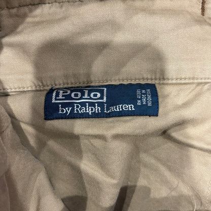 00's Polo by Ralph Lauren ラルフローレン 鳥柄 コーデュロイパンツ 茶 (33×30)/A8609P-SO