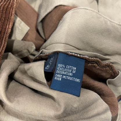 00's Polo by Ralph Lauren ラルフローレン 鳥柄 コーデュロイパンツ 茶 (33×30)/A8609P-SO
