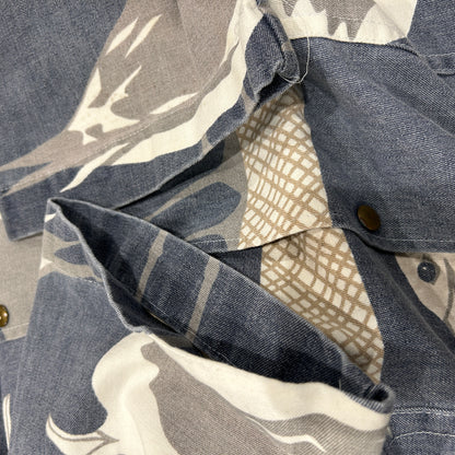 90's ORVIS×MICHIGAN RAG カモメ 総柄パーカー (S/M)/A7795J-SO