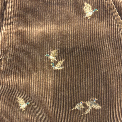 00's Polo by Ralph Lauren ラルフローレン 鳥柄 コーデュロイパンツ 茶 (33×30)/A8609P-SO