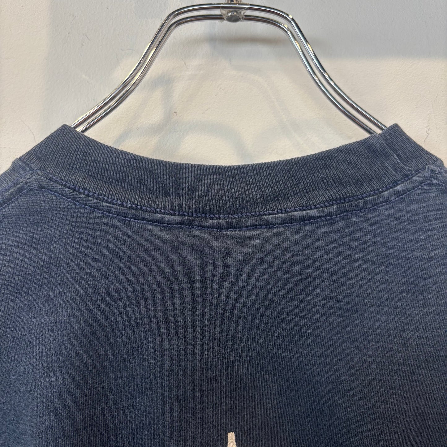 80's Stussy ステューシー クローバー ロゴプリント ロンT ネイビー (M)/A9324T-SO