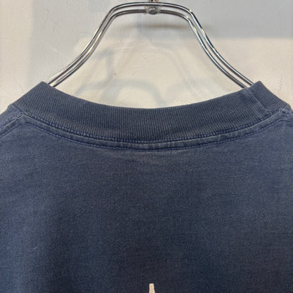 80's Stussy ステューシー クローバー ロゴプリント ロンT ネイビー (M)/A9324T-SO