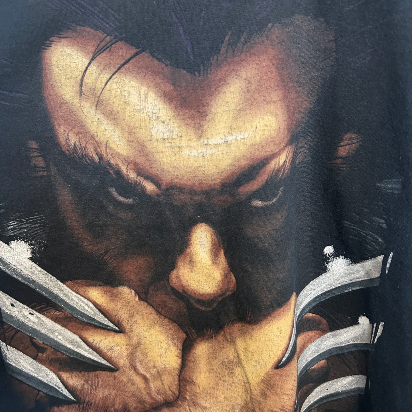 00's Marvel ウルヴァリン キャラクターTシャツ 黒 (L)/A7391T-SO
