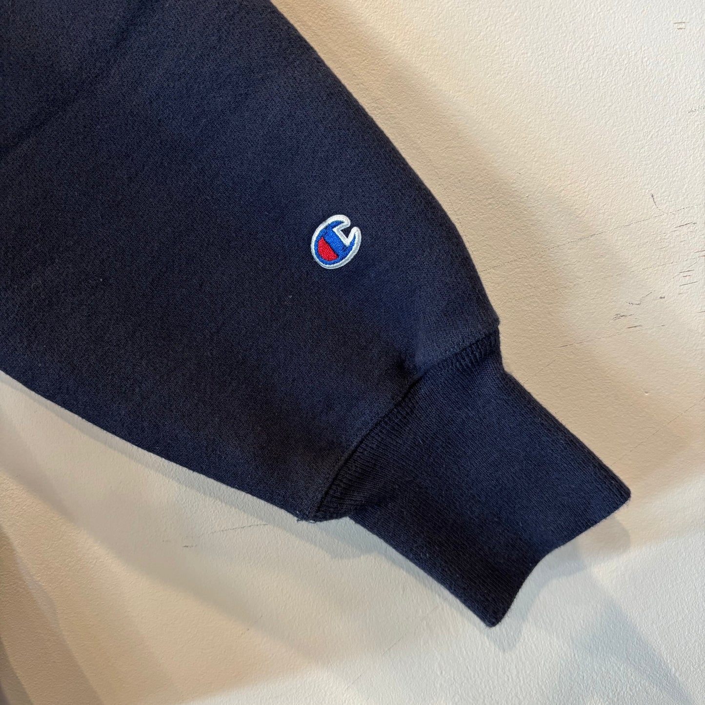 00's Champion リバースウィーブ "SEWANEE" スウェット ネイビー(XL)/B4110R-SO
