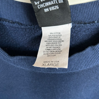 90's Mickey Disney ディズニー ミッキースウェット 紺 (XL)/A8737S-SO