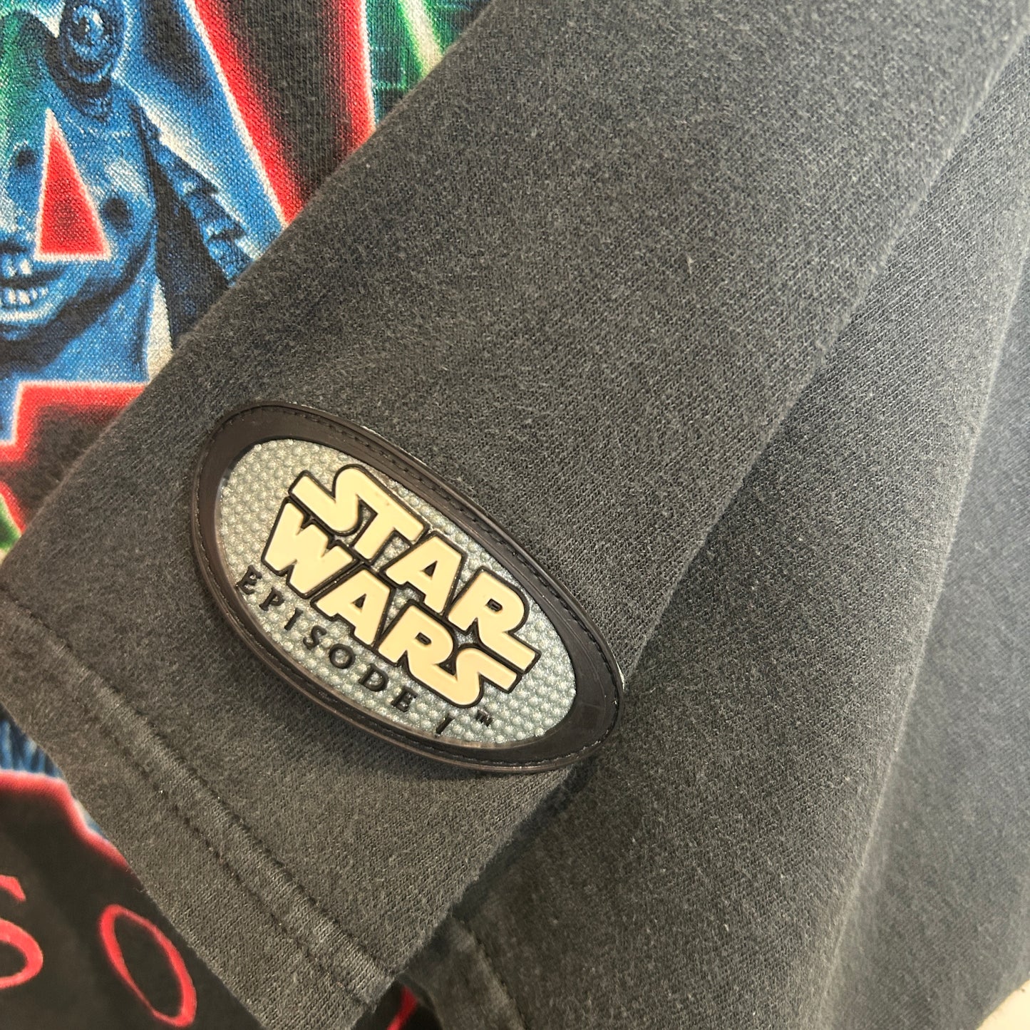 90's Lee sport STAR WARS EP 1 ファントム・メナス ムービーTシャツ 黒 (L)/C0392T-SO