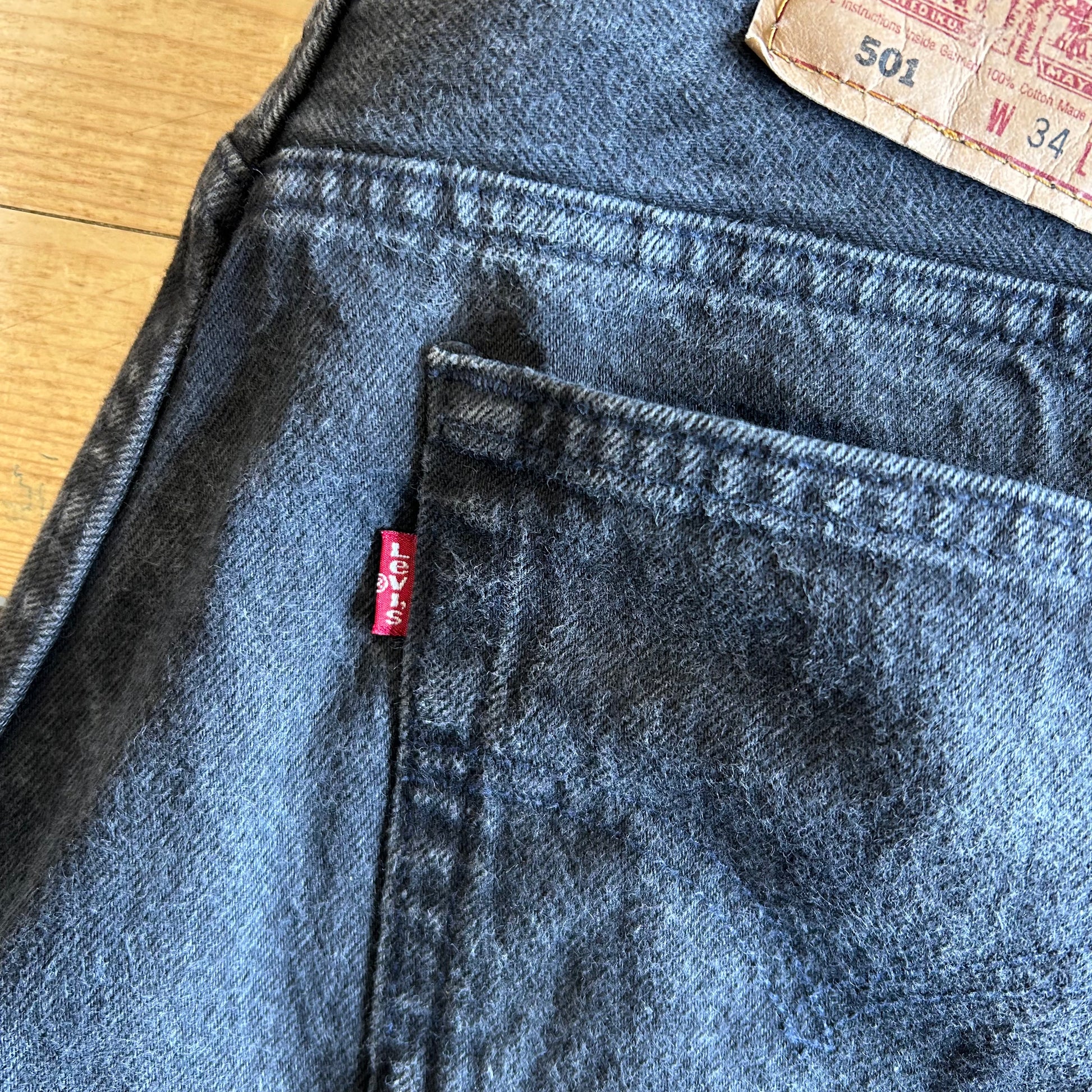 90's Levi's リーバイス 501-0660 デニムパンツ 後染めブラック(W34 90's Levi's リーバイス 501-0660 デニムパンツ 後染めブラック(W34