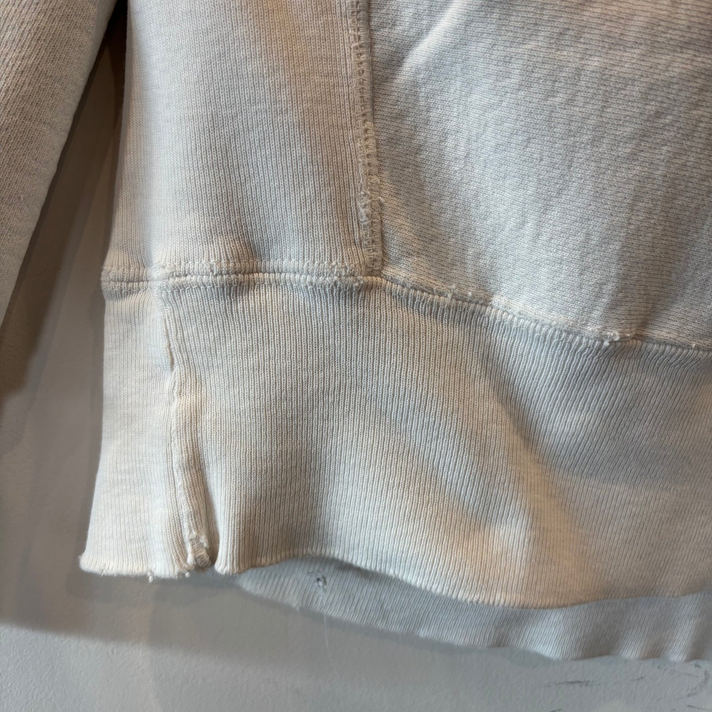 90's Champion リバースウィーブ 刺繍ロゴ スウェット ホワイト(L)/B4111R-SO