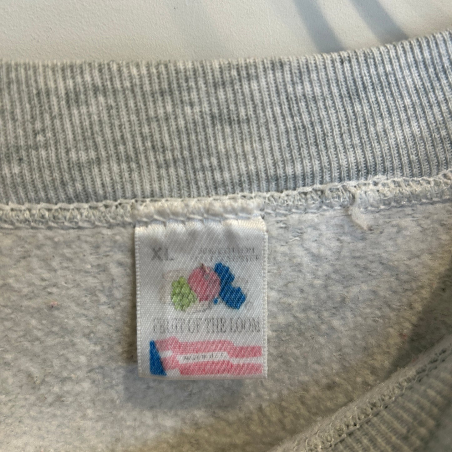 90's Fruit of the loom "Washington, D.C." ミッキー＆ミニー スウェット 白 (XL)/A8925S-SO