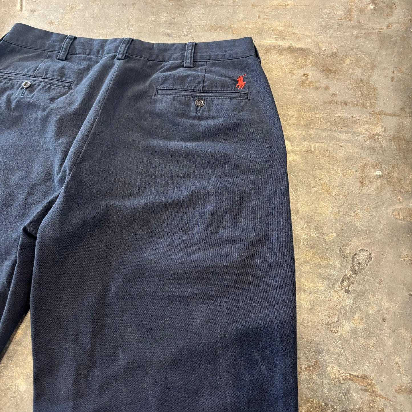 00's Ralph Lauren ラルフローレン ポロチノ PRESTON PANT ネイビー (W34/L34) /A9082P-SO