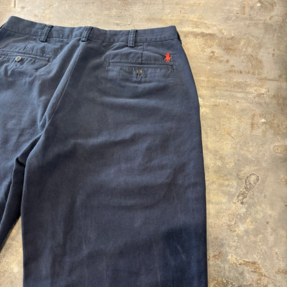 00's Ralph Lauren ラルフローレン ポロチノ PRESTON PANT ネイビー (W34/L34) /A9082P-SO