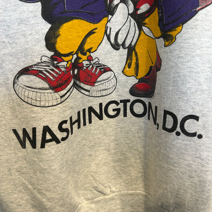 90's Fruit of the loom "Washington, D.C." ミッキー＆ミニー スウェット 白 (XL)/A8925S-SO