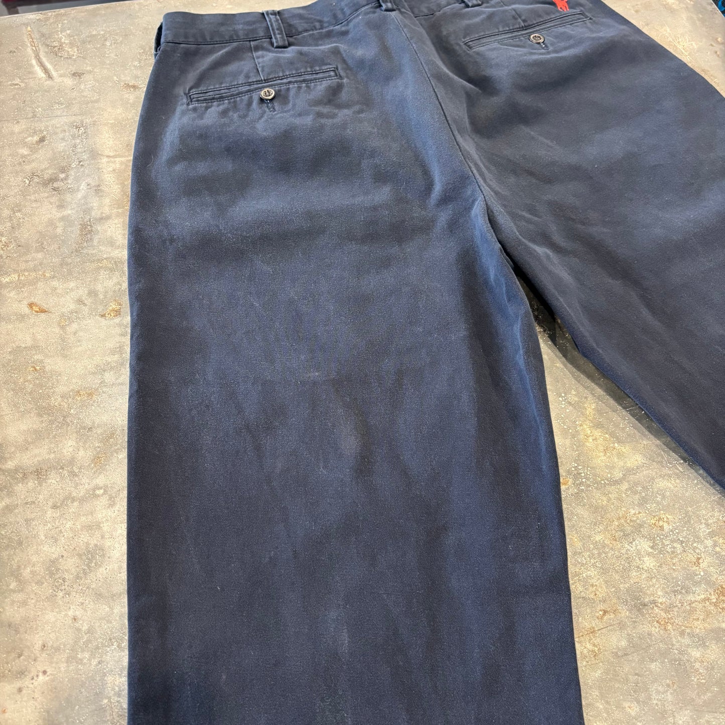 00's Ralph Lauren ラルフローレン ポロチノ PRESTON PANT ネイビー (W34/L34) /A9082P-SO