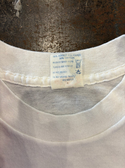 80's Budweiser バドワイザー カレッジTシャツ 白 (L)/A6435T-SO
