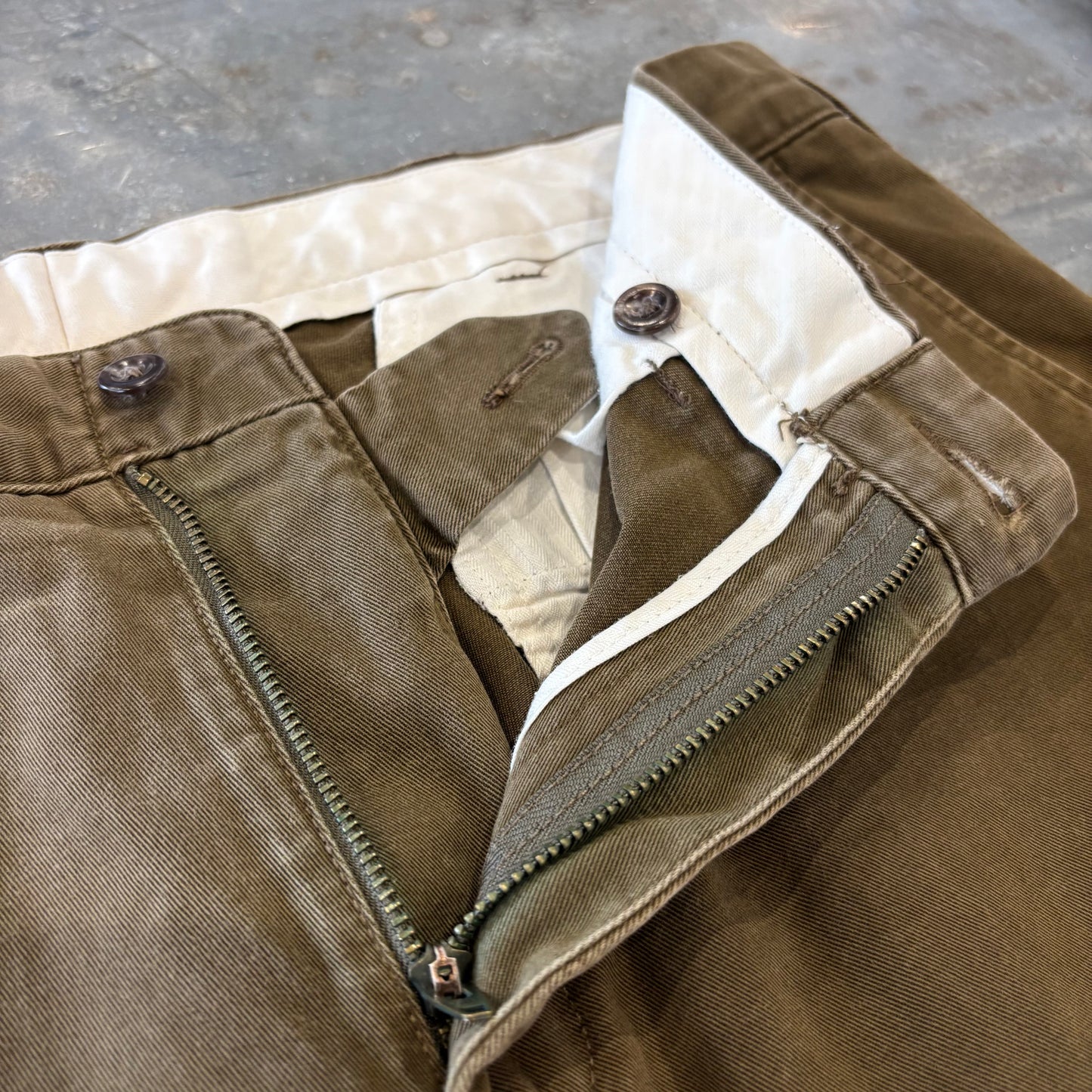 00's Ralph Lauren ラルフローレン ポロチノ PRESTON PANT カーキ (W34/L32) /A9067P-SO