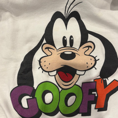 80's Disney Goofy ディズニー キャラクタースウェット 白 (One Size)/A7874S-SO