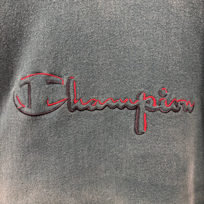90's Champion リバースウィーブ 刺繍ロゴ スウェット ティールブルー(L)/C1443R-SO
