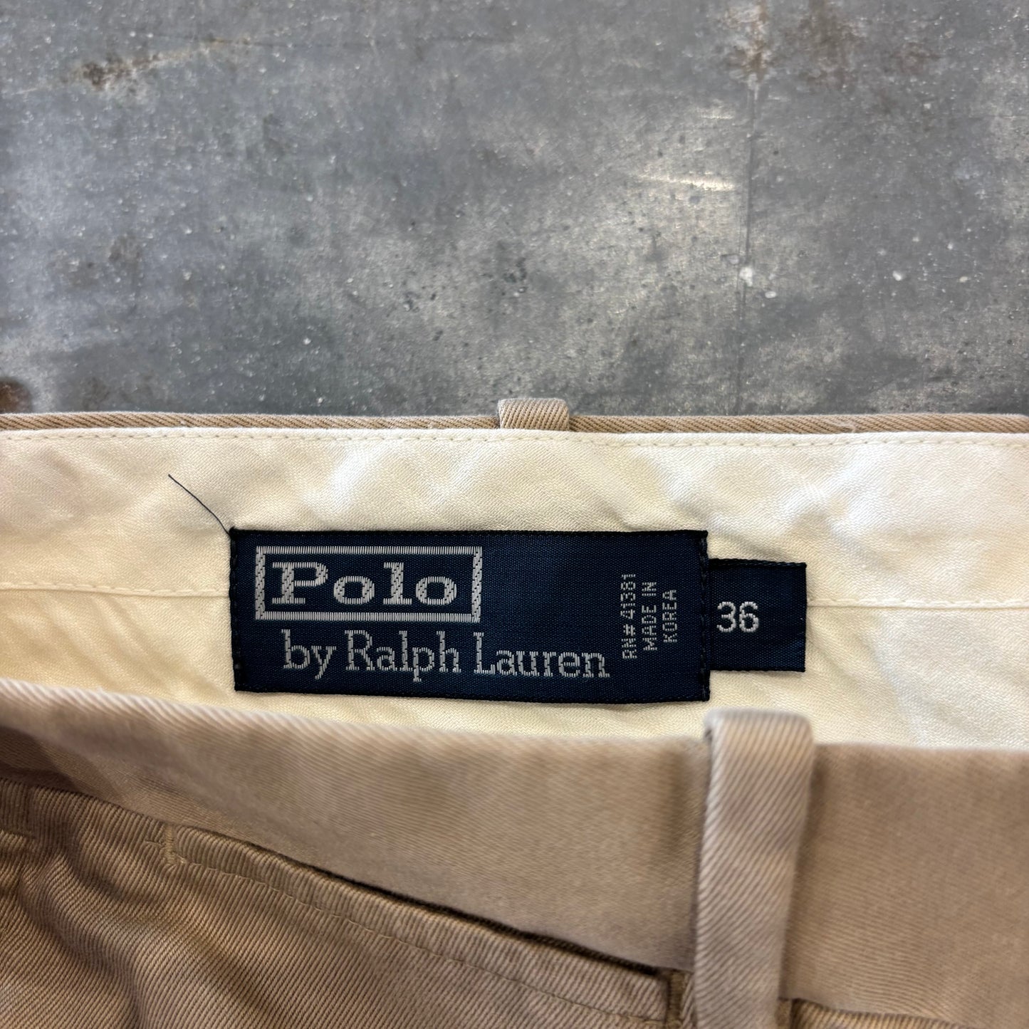 00's Ralph Lauren ラルフローレン ポロチノ PRESTON PANT ベージュ (36) /A9070P-SO