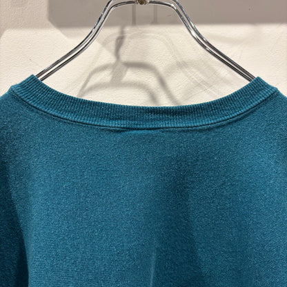 90's Champion リバースウィーブ 刺繍ロゴ スウェット ティールブルー(L)/C1443R-SO