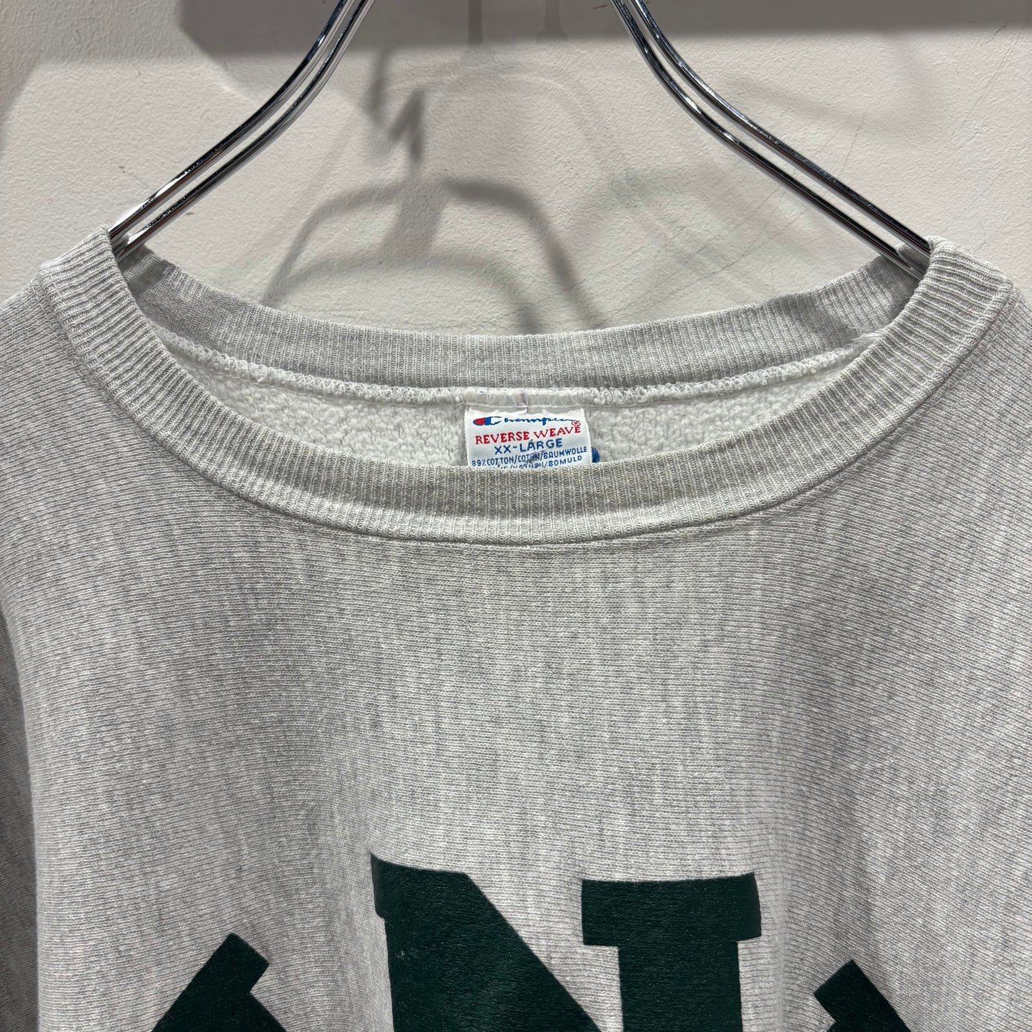 90's Champion リバースウィーブ "UND" UNIVERSITY OF NORTH DAKOTA ノースダコタ大学 スウェット グレー(XXL)/B4114