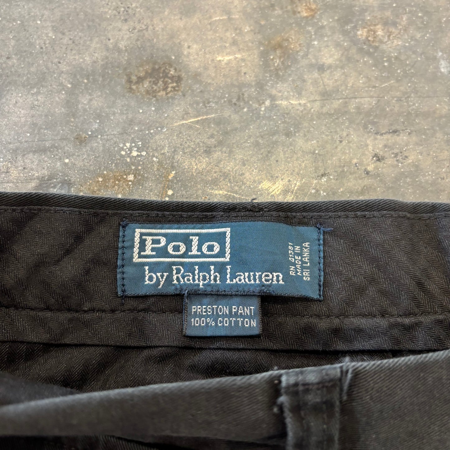00's Ralph Lauren ラルフローレンポロチノ PRESTON PANT ブラック (W36/L34) /A9080P-SO