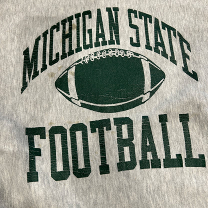 90's CAMBER MICHIGAN STATE カレッジスウェット リバースタイプ グレー(XL)/B2843S-SO