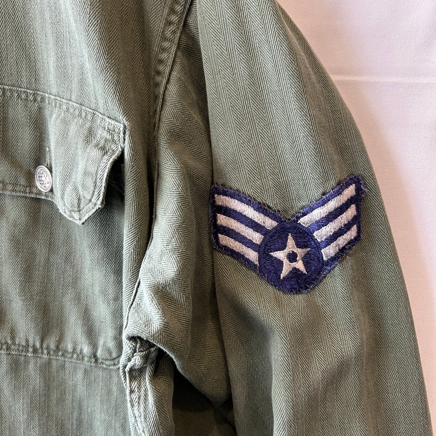 40's U.S.ARMY M-47 HBT Jacket １３スターボタン ミリタリー (about 40)/C1016SH-SO