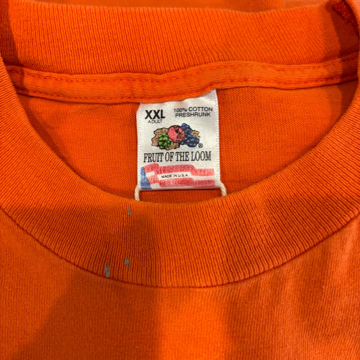 90's Ben＆Jerry’s ベンアンドジェリーズ Woody Jackson 企業Tシャツ オレンジ (XXL)/B3555T-SO