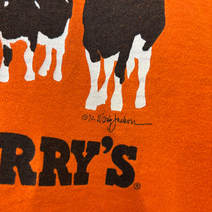 90's Ben＆Jerry’s ベンアンドジェリーズ Woody Jackson 企業Tシャツ オレンジ (XXL)/B3555T-SO