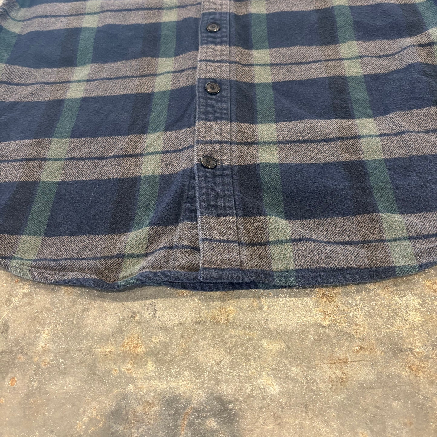 00's VOLCOM チェック フランネルシャツ SLIM FIT ネイビー (M) B4118SH-SO