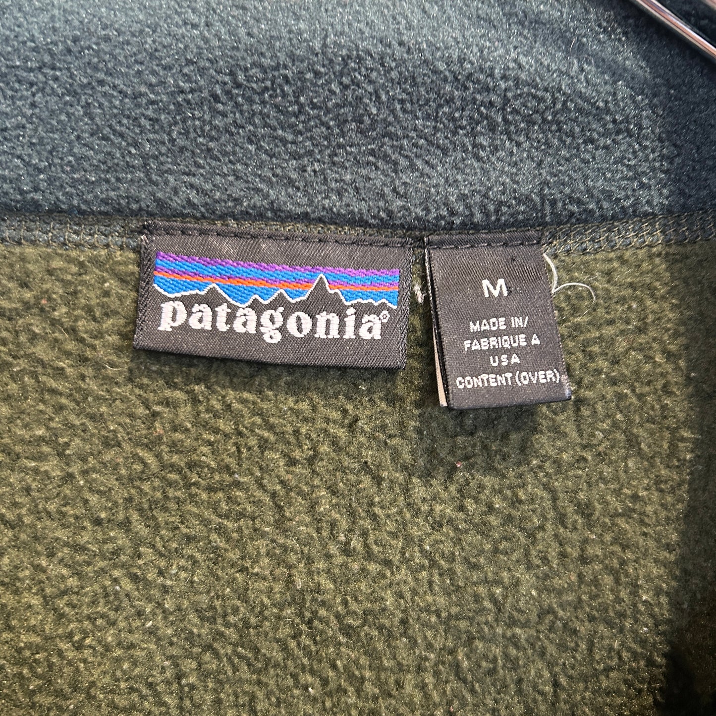 90's ~ Patagonia Synchilla Big-T パタゴニア シンチラ ビッグT 深緑 紫 (M)/C0176F-SO