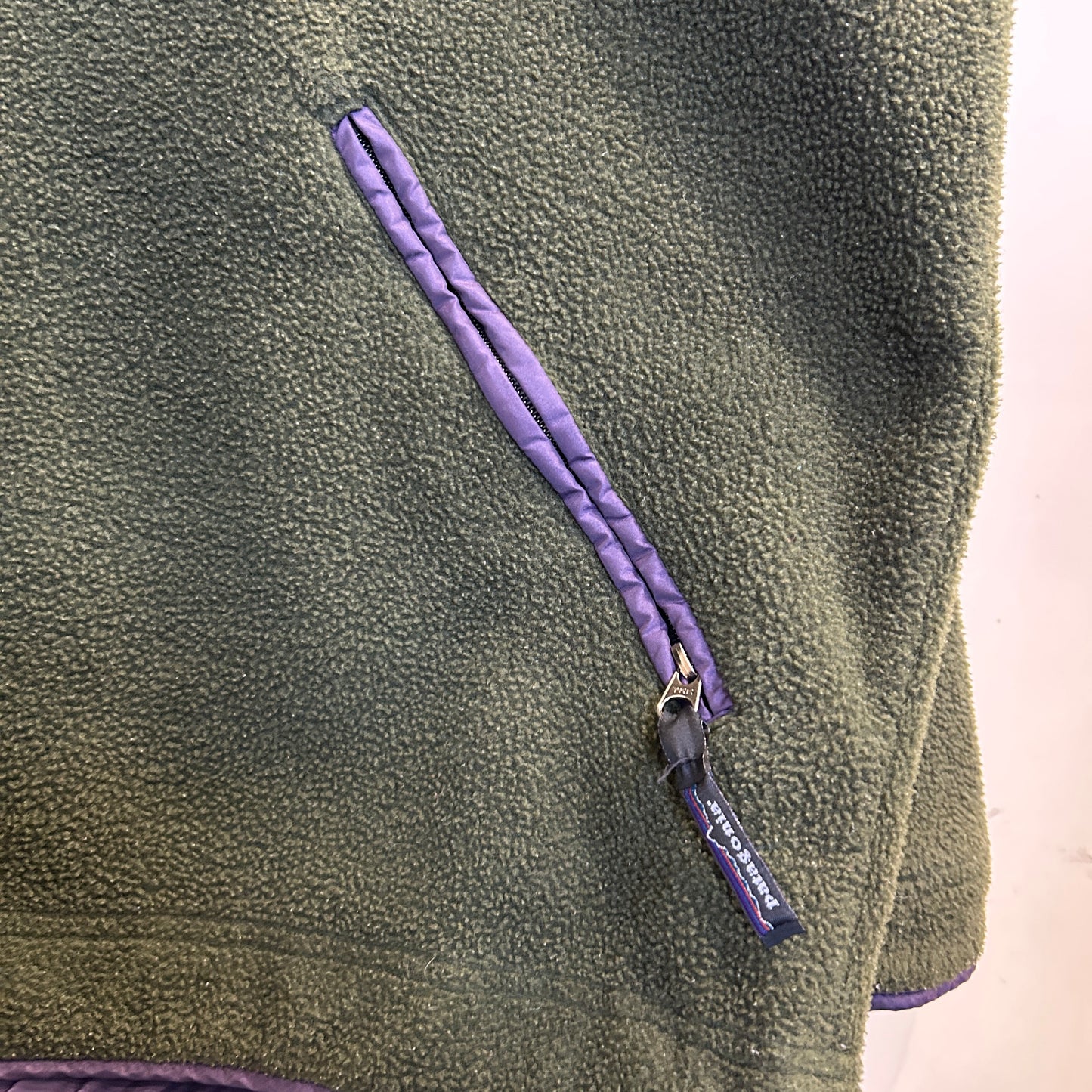 90's ~ Patagonia Synchilla Big-T パタゴニア シンチラ ビッグT 深緑 紫 (M)/C0176F-SO