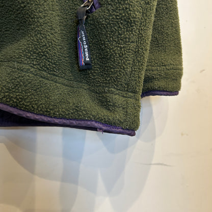 90's ~ Patagonia Synchilla Big-T パタゴニア シンチラ ビッグT 深緑 紫 (M)/C0176F-SO