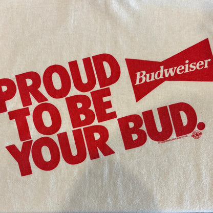90's Sugar creek Budweiser バドワイザー Tシャツ　企業T 白 (XL)/A6426T-SO