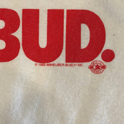 90's Sugar creek Budweiser バドワイザー Tシャツ　企業T 白 (XL)/A6426T-SO
