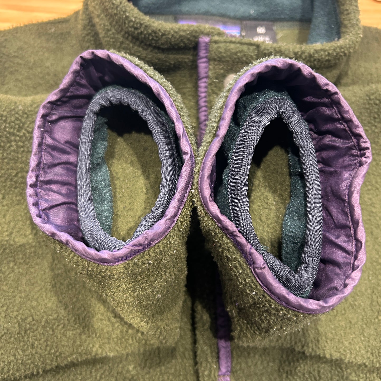 90's ~ Patagonia Synchilla Big-T パタゴニア シンチラ ビッグT 深緑 紫 (M)/C0176F-SO