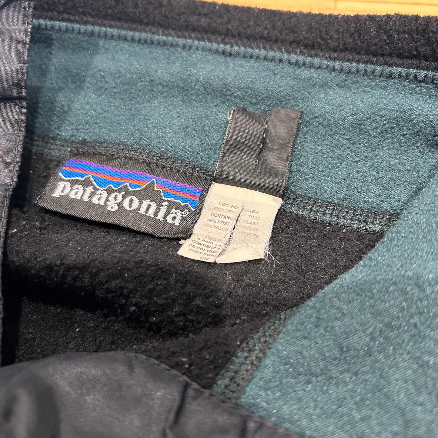 90's ~ Patagonia Synchillla Big-T パタゴニア シンチラ ビッグT ブラック (S)/C0104F-SO