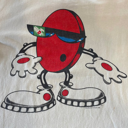 90's DELTA 7UP クール・スポット プリント Tシャツ 白 (XL)/B2146T-SO