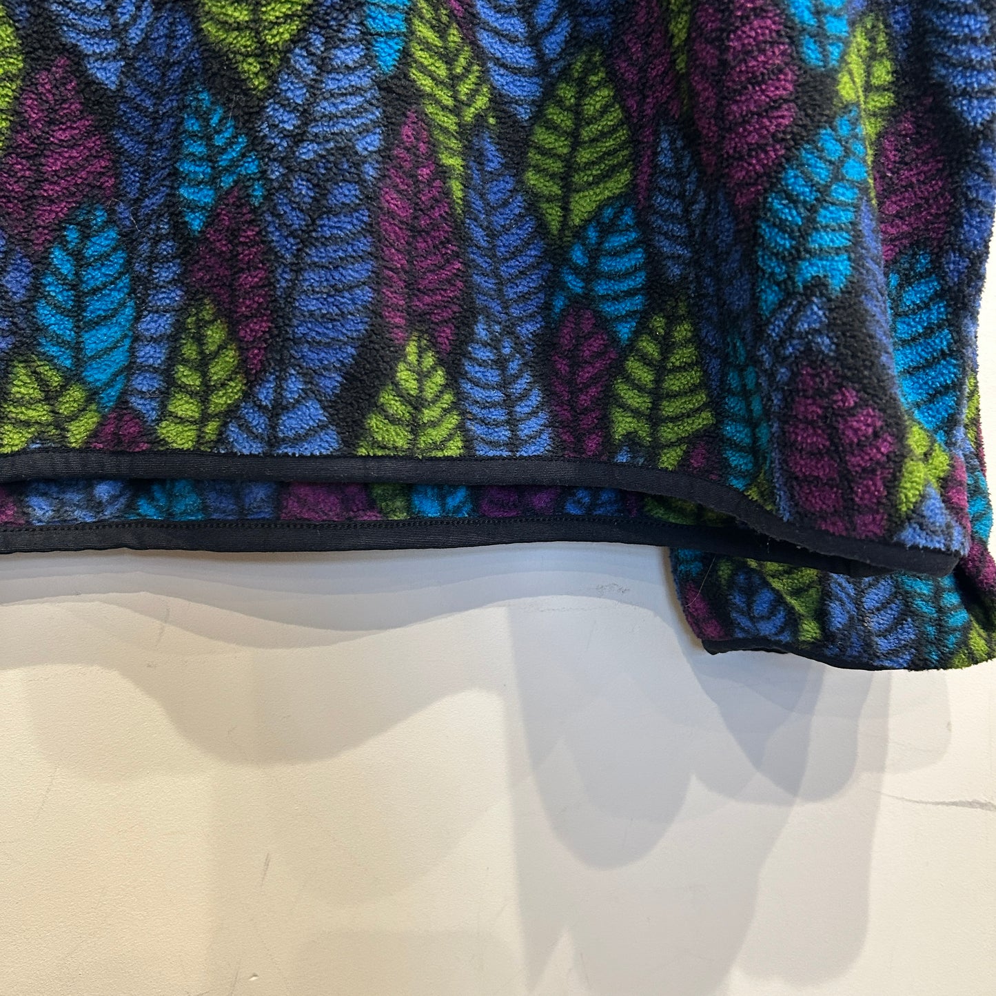 90's Patagonia Synchilla Snap-T leaf pattern パタゴニア シンチラ スナップT リーフ柄 (XL)/C0084F-SO