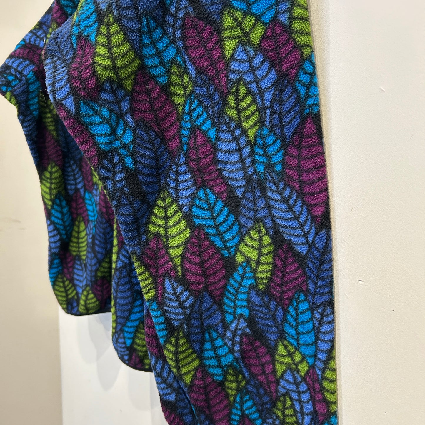 90's Patagonia Synchilla Snap-T leaf pattern パタゴニア シンチラ スナップT リーフ柄 (XL)/C0084F-SO