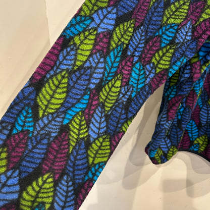 90's Patagonia Synchilla Snap-T leaf pattern パタゴニア シンチラ スナップT リーフ柄 (XL)/C0084F-SO