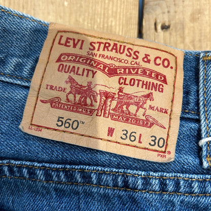 00's Levi's リーバイス 560 COMFORT FIT デニムパンツ(36×30)/B0810P-SO