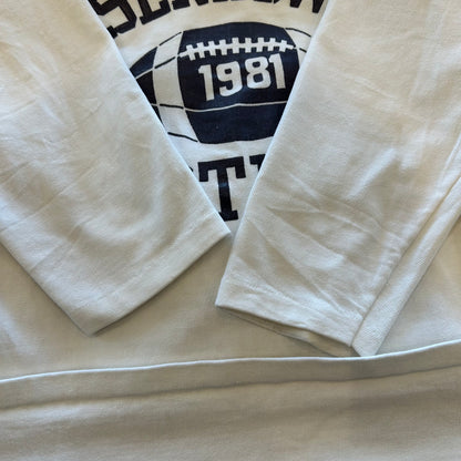 80's Unknown EISENHOWER FOOTBALL フットボールTシャツ 白/A3796T-SO