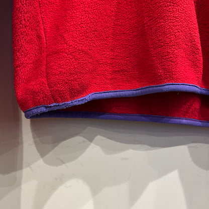 80's ~ Patagonia パタゴニア スナップT フリース プルオーバー レッド パープル (M)/C0096F-SO