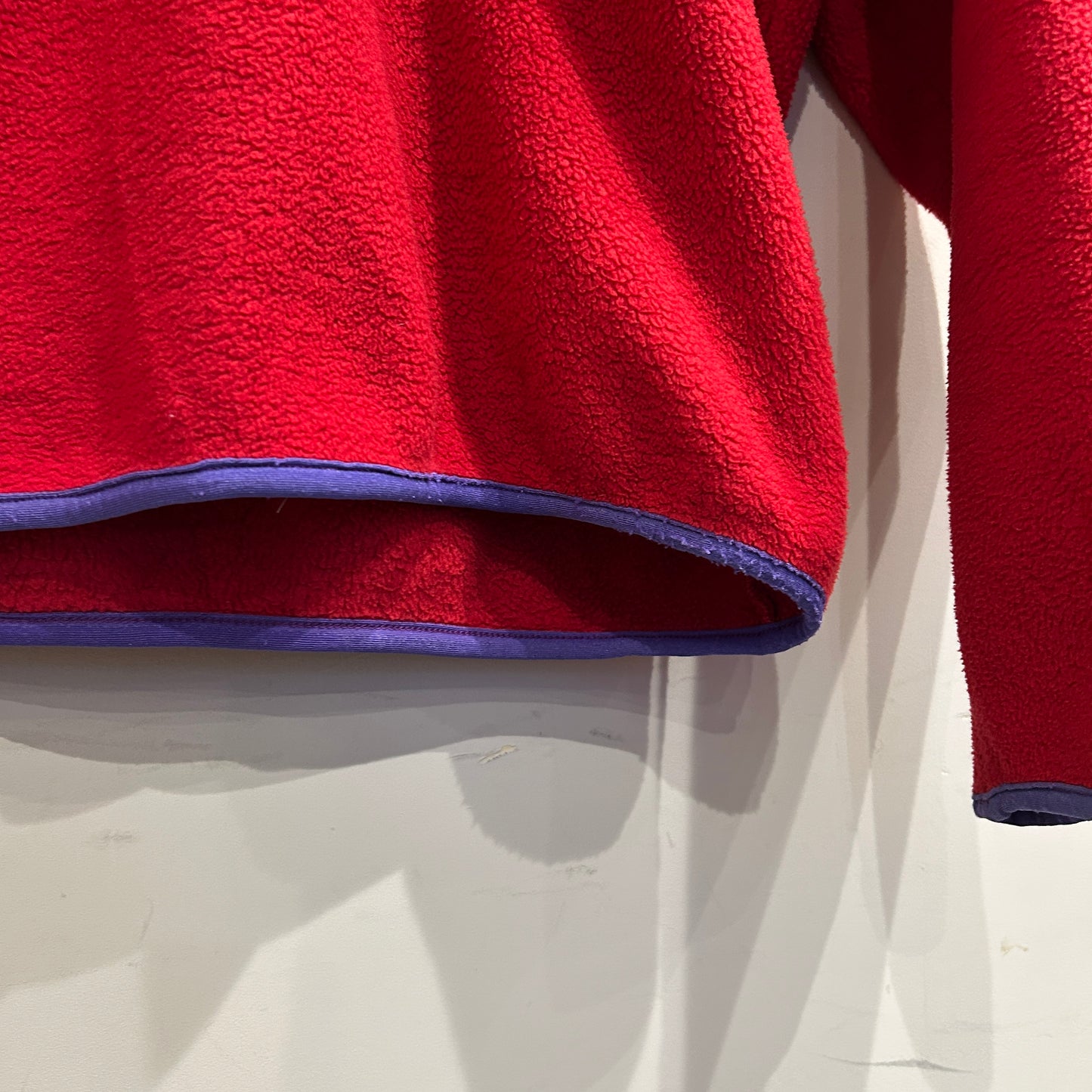 80's ~ Patagonia パタゴニア スナップT フリース プルオーバー レッド パープル (M)/C0096F-SO